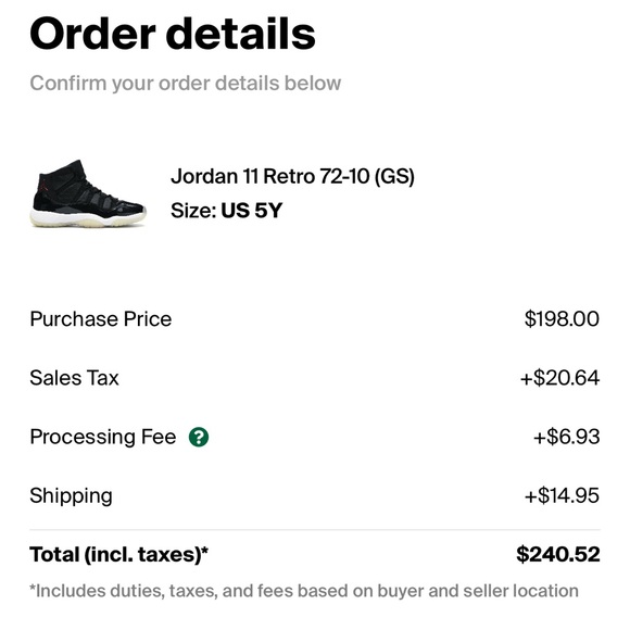 Jordan 11 72-10 - Picture 2 of 12